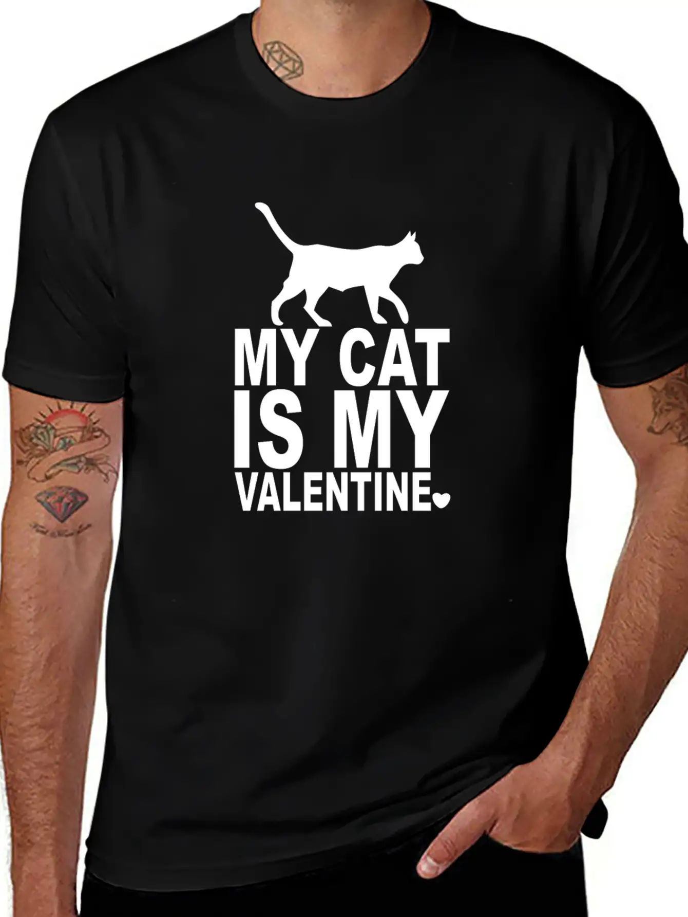 My Cat Velentine Breathable Graphic T-Shirt – Perfect For Casual Days