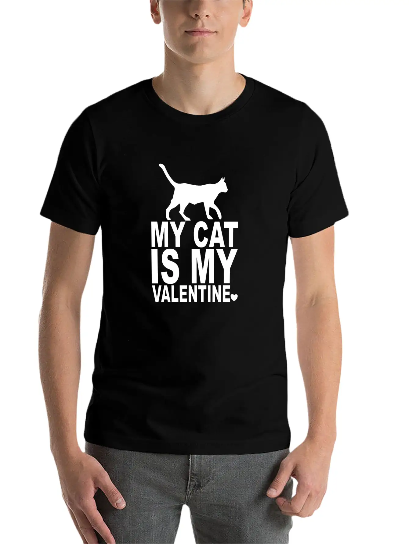 My Cat Velentine Breathable Graphic T-Shirt – Perfect For Casual Days
