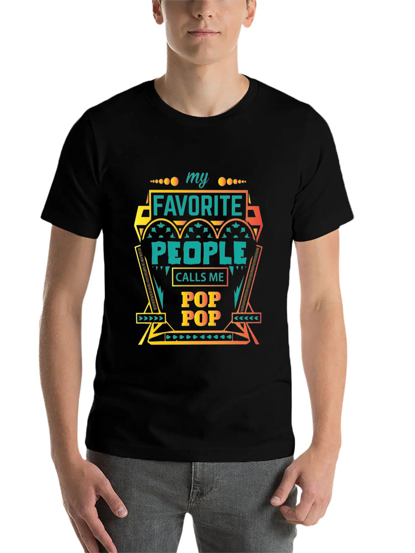 My Favorite People Calls Me POP POP Stylish Everyday T-Shirt – Unisex Basic Cotton Tee