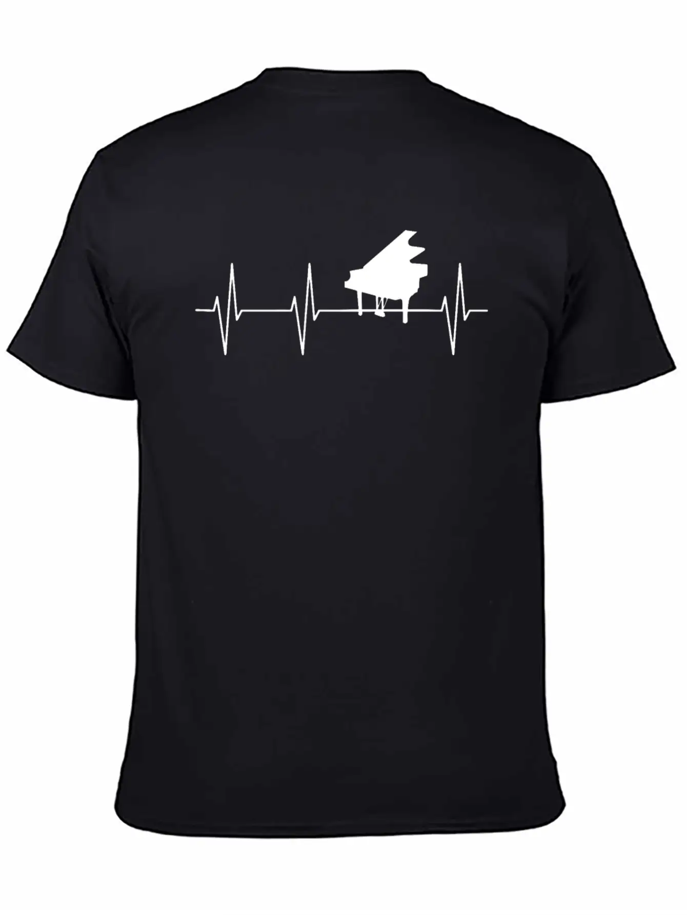 My Heart Beats For Piano Basic Graphic T-Shirt – Daily Comfort In Soft Cotton