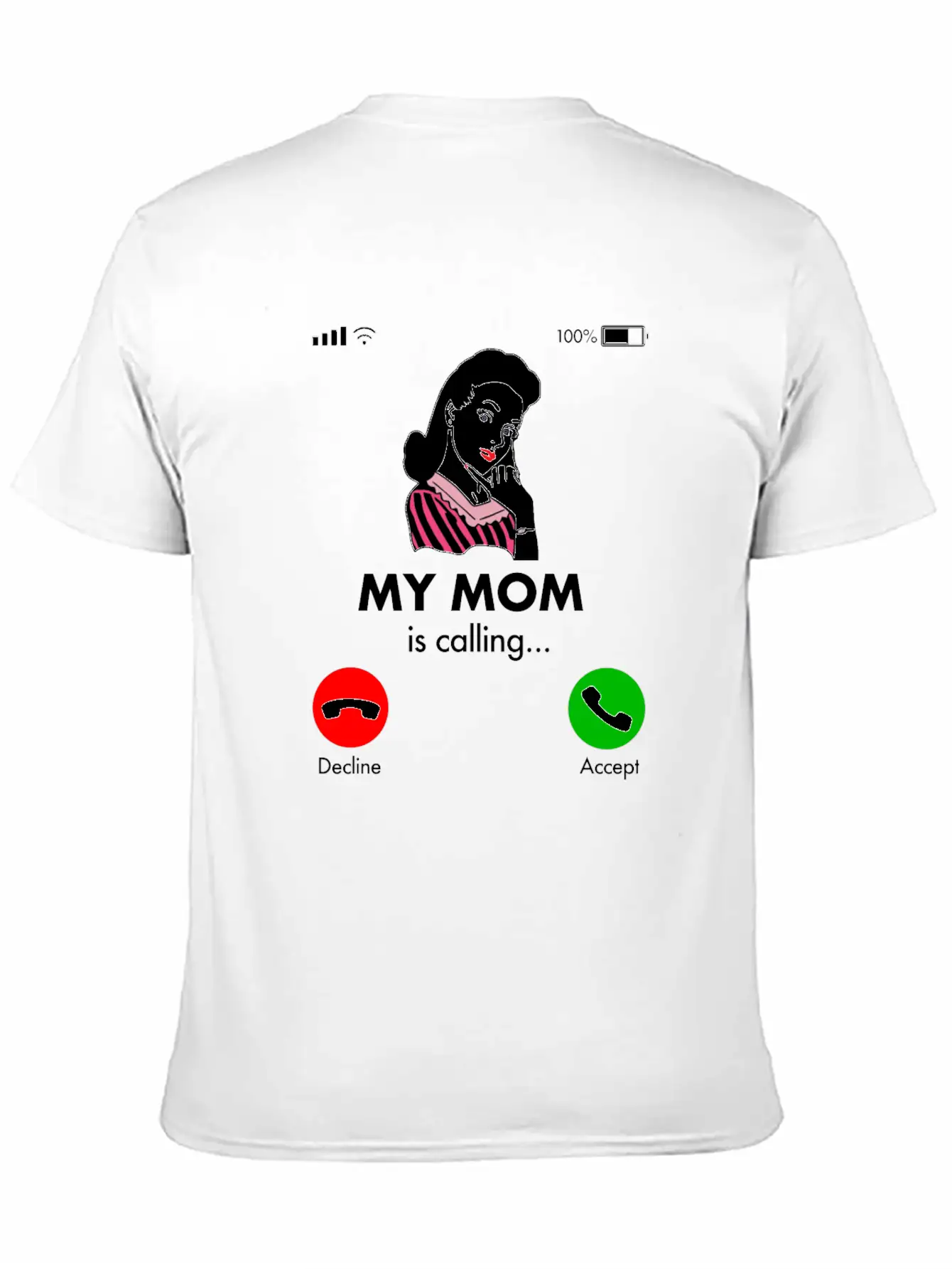 MY MOM IS CALLING Simple Everyday Graphic Tee – Lightweight Summer Wear
