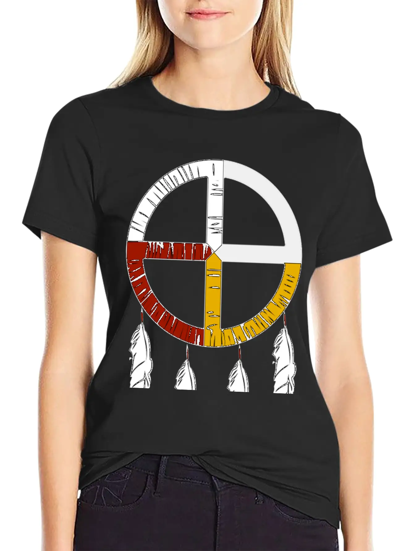 NATIVE AMERICAN MEDICINE Basic Graphic T-Shirt – Daily Comfort In Soft Cotton