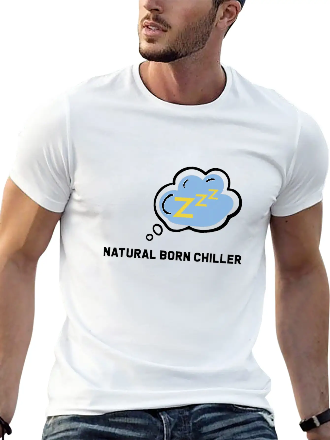 Natural Born Chiller Simple Everyday Graphic Tee – Lightweight Summer Wear