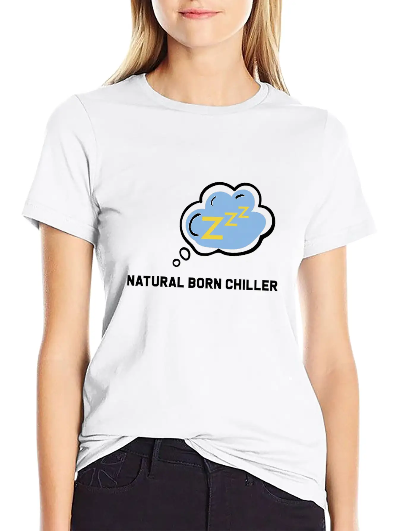 Natural Born Chiller Simple Everyday Graphic Tee – Lightweight Summer Wear