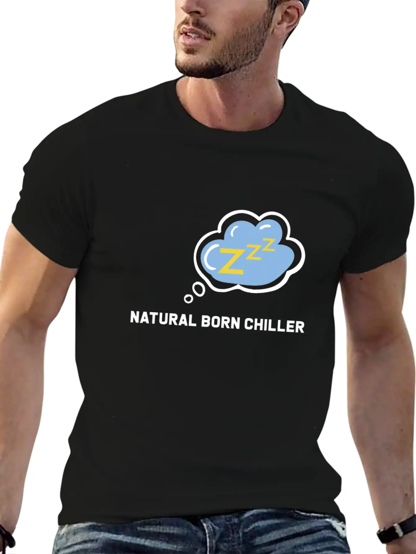 Natural Born Chiller Simple Everyday Graphic Tee – Lightweight Summer Wear