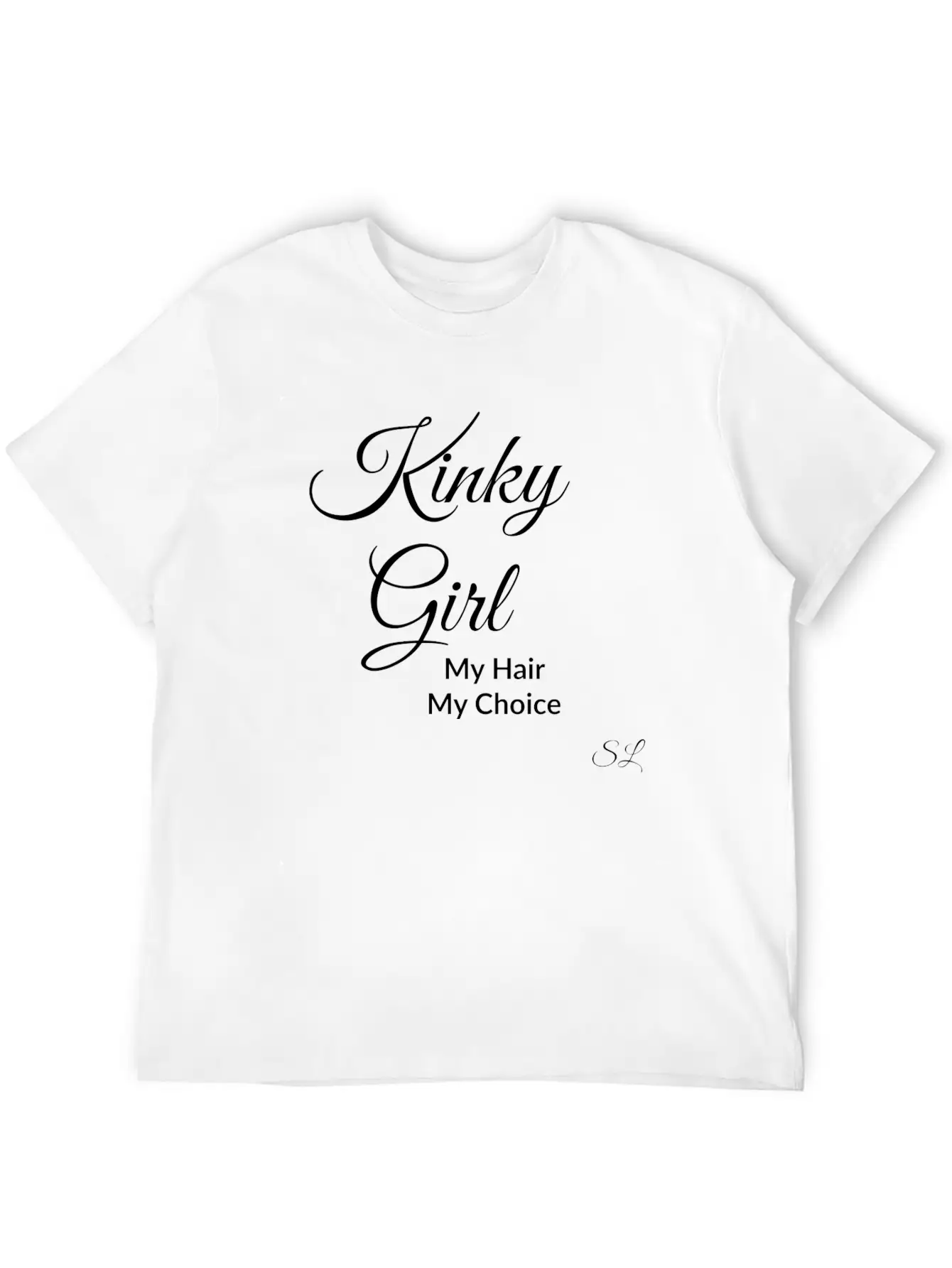 Natural Kinky Hair Tee Basic Graphic T-Shirt – Daily Comfort In Soft Cotton
