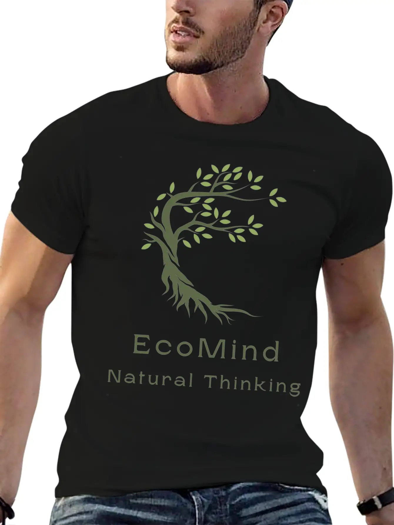 Natural Thinking Stylish Everyday T-Shirt – Unisex Basic Cotton Tee