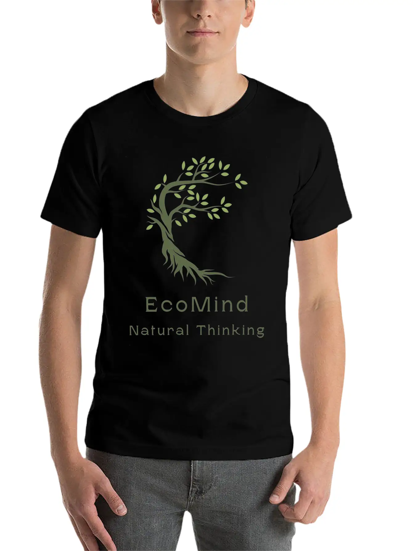 Natural Thinking Stylish Everyday T-Shirt – Unisex Basic Cotton Tee