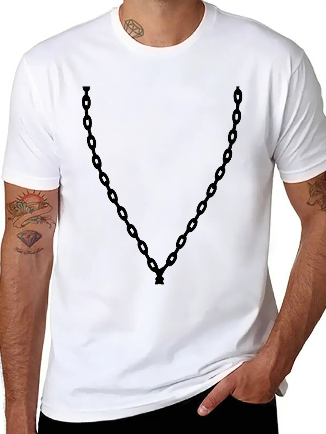Necklace Vip Very Important Person Important Celeb Simple Everyday Graphic Tee – Lightweight Summer Wear