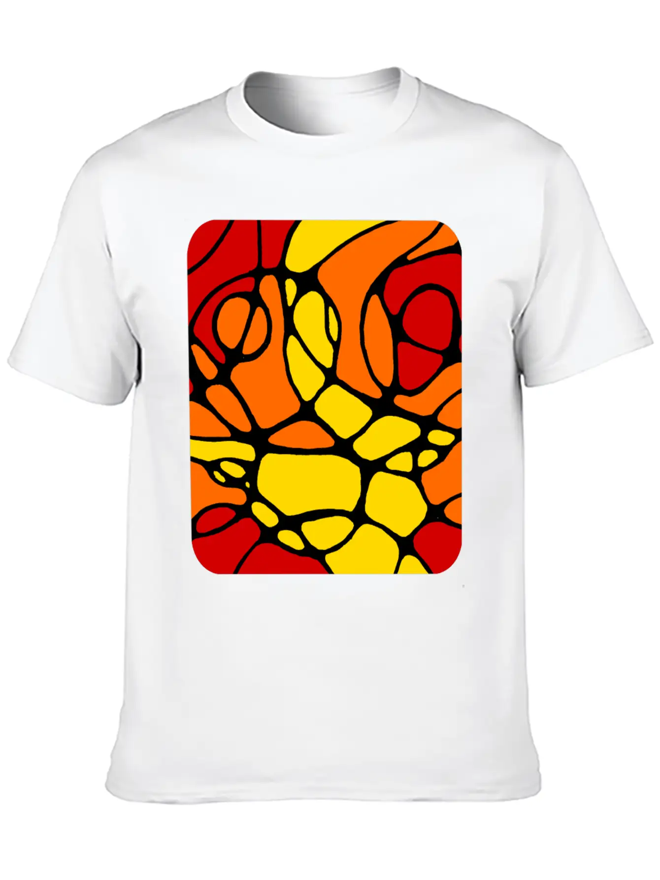 Neuro Graphic Modern Abstract Design Stylish Everyday T-Shirt – Unisex Basic Cotton Tee