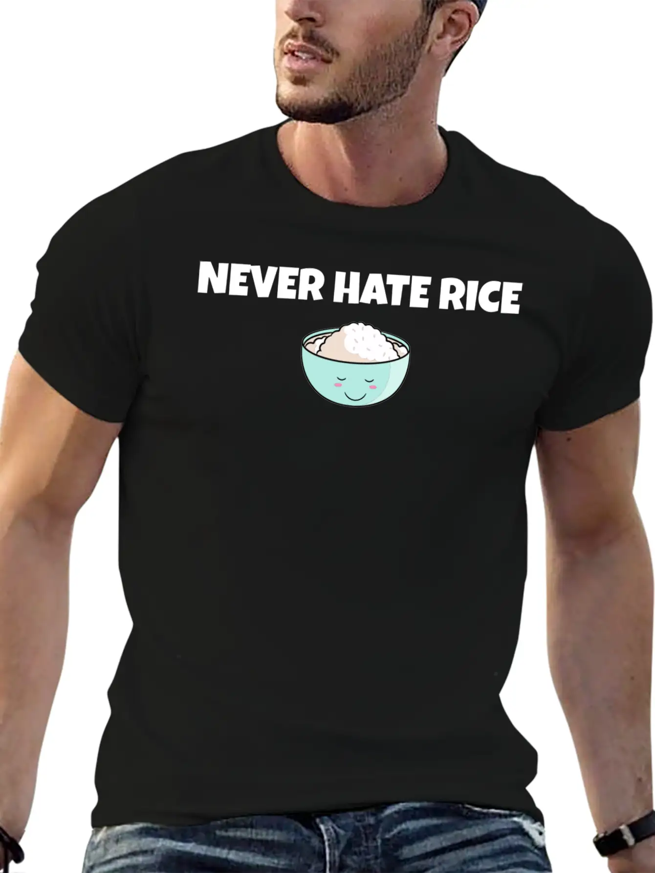 Never Hate Rice Classic Cotton Tee – Unisex Comfort For Any Season