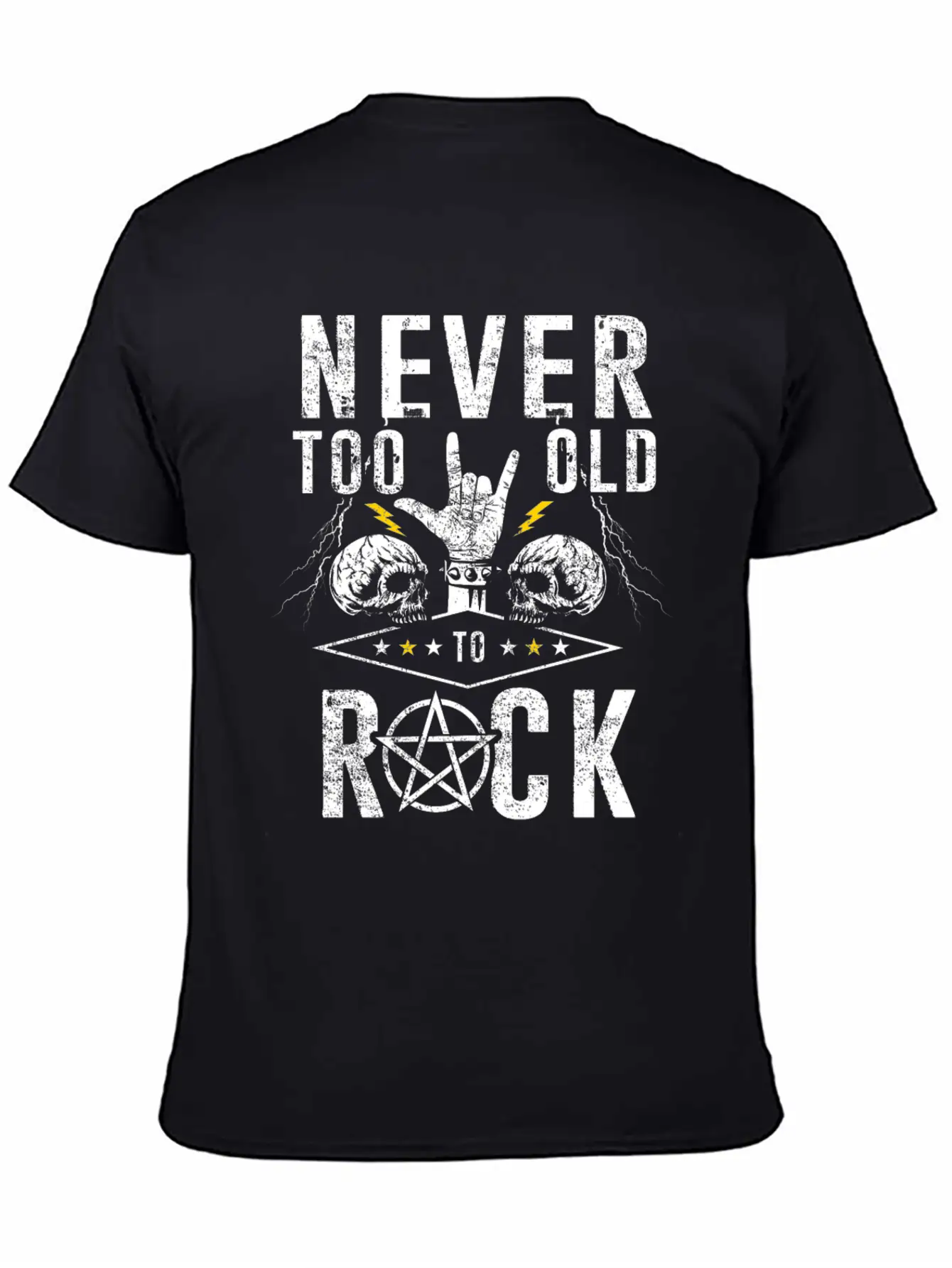 Never Too Old For Rock Music Metal Unisex Cotton Tee – Relaxed Fit For Any Occasion