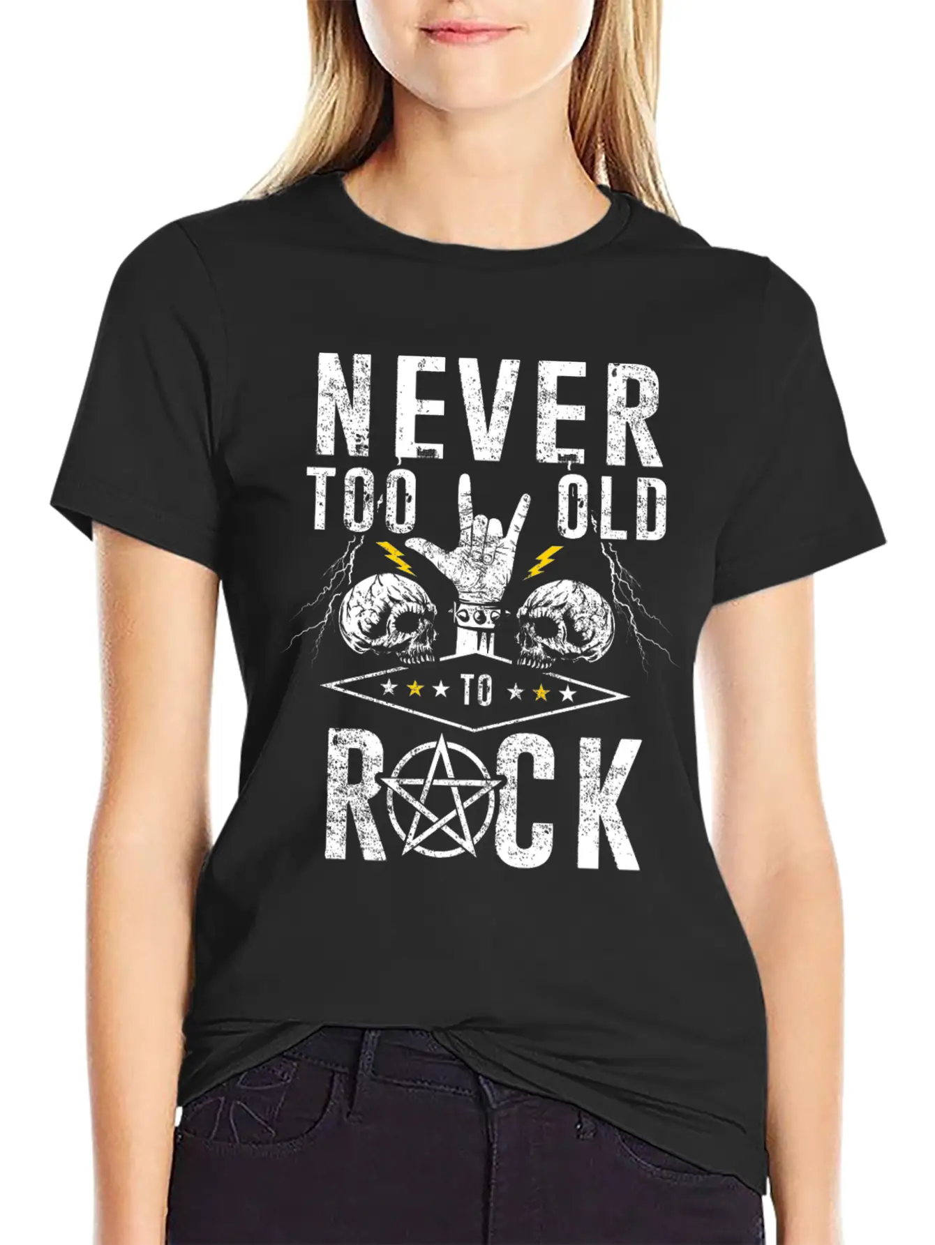 Never Too Old For Rock Music Metal Unisex Cotton Tee – Relaxed Fit For Any Occasion