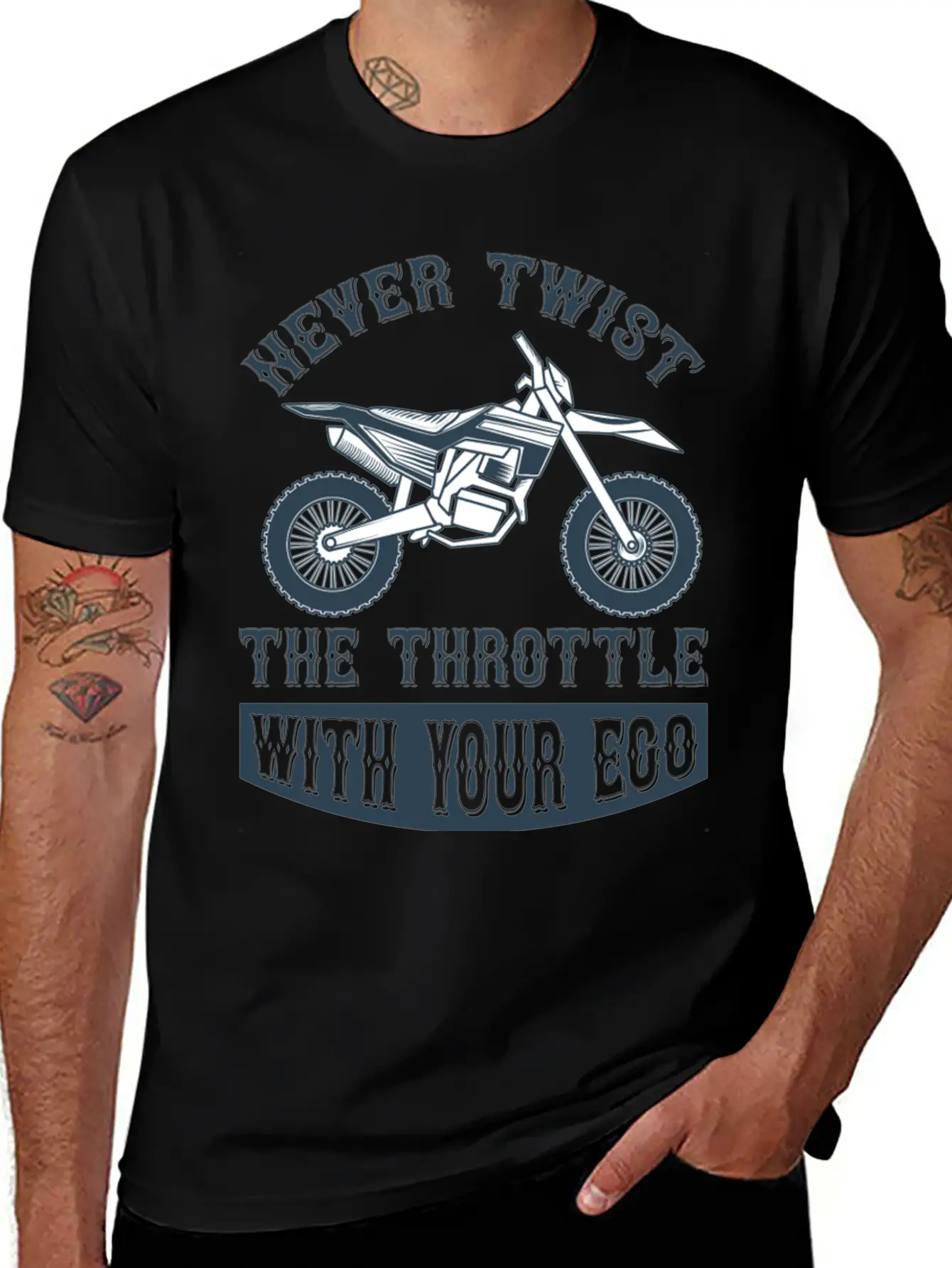 Never Twist The Trothttle With Your Ego Basic Graphic T-Shirt – Daily Comfort In Soft Cotton