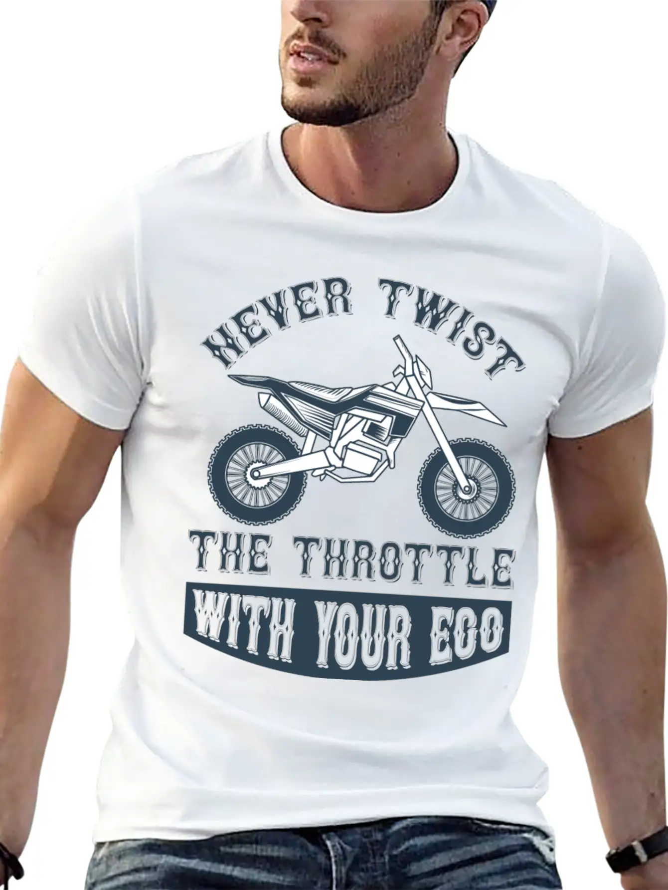 Never Twist The Trothttle With Your Ego Basic Graphic T-Shirt – Daily Comfort In Soft Cotton