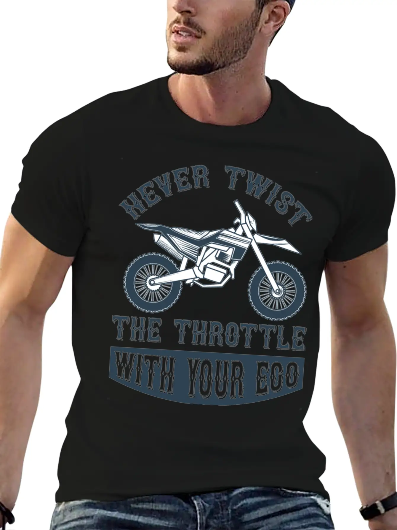 Never Twist The Trothttle With Your Ego Basic Graphic T-Shirt – Daily Comfort In Soft Cotton