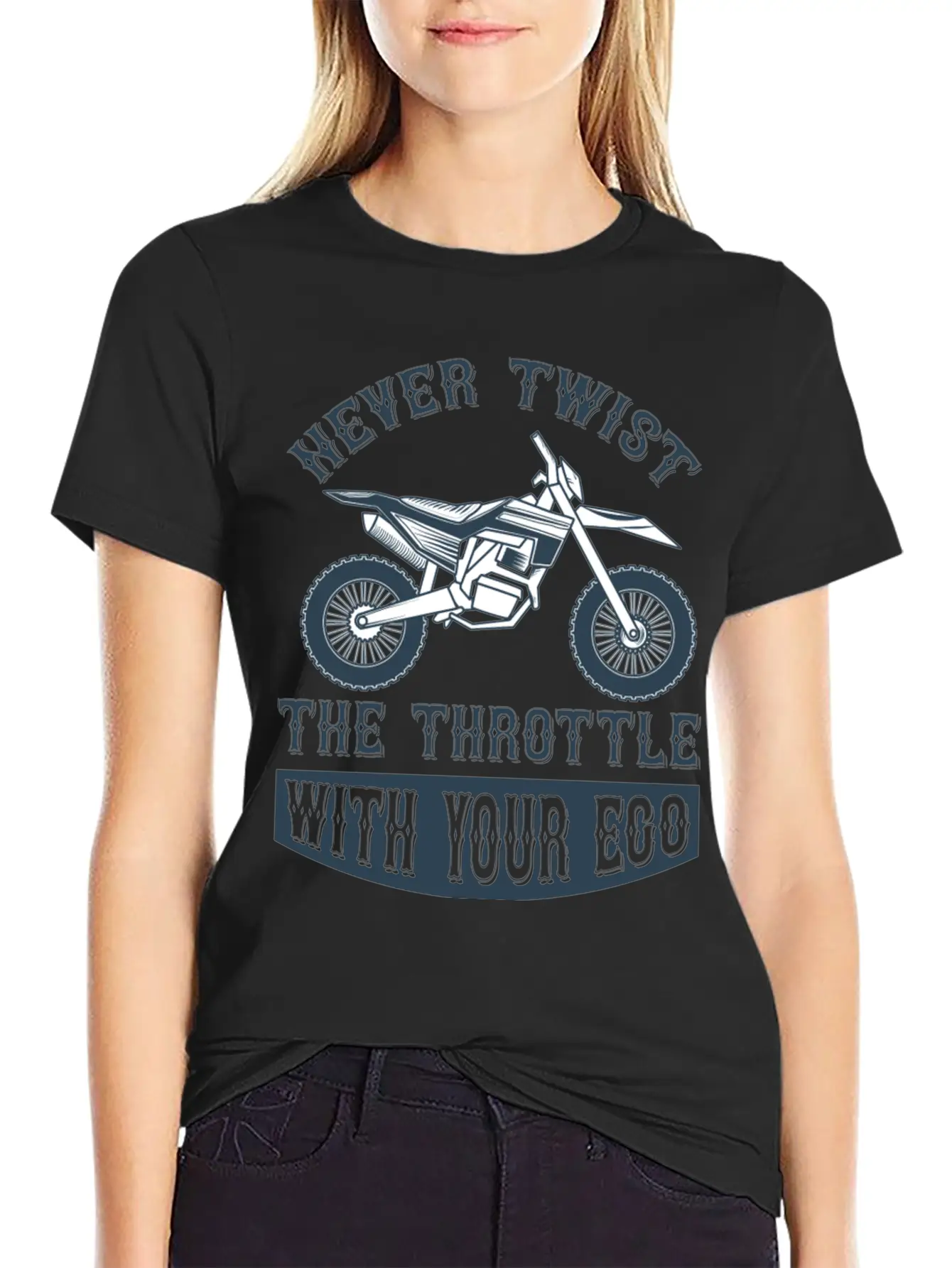 Never Twist The Trothttle With Your Ego Basic Graphic T-Shirt – Daily Comfort In Soft Cotton