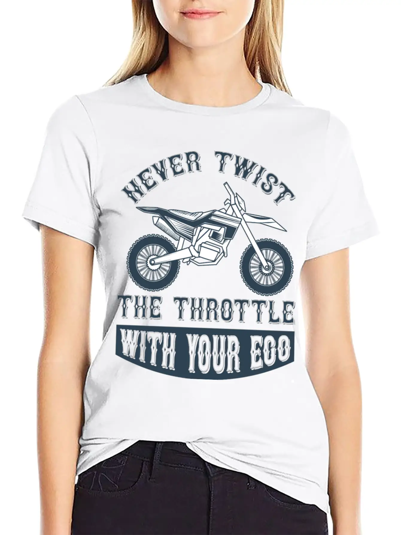 Never Twist The Trothttle With Your Ego Basic Graphic T-Shirt – Daily Comfort In Soft Cotton