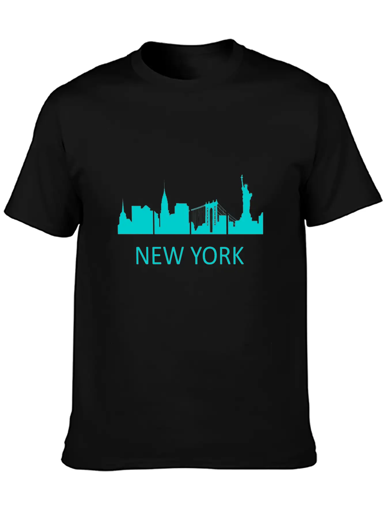 New York Skyline - Premium Design Stylish Everyday T-Shirt – Unisex Basic Cotton Tee