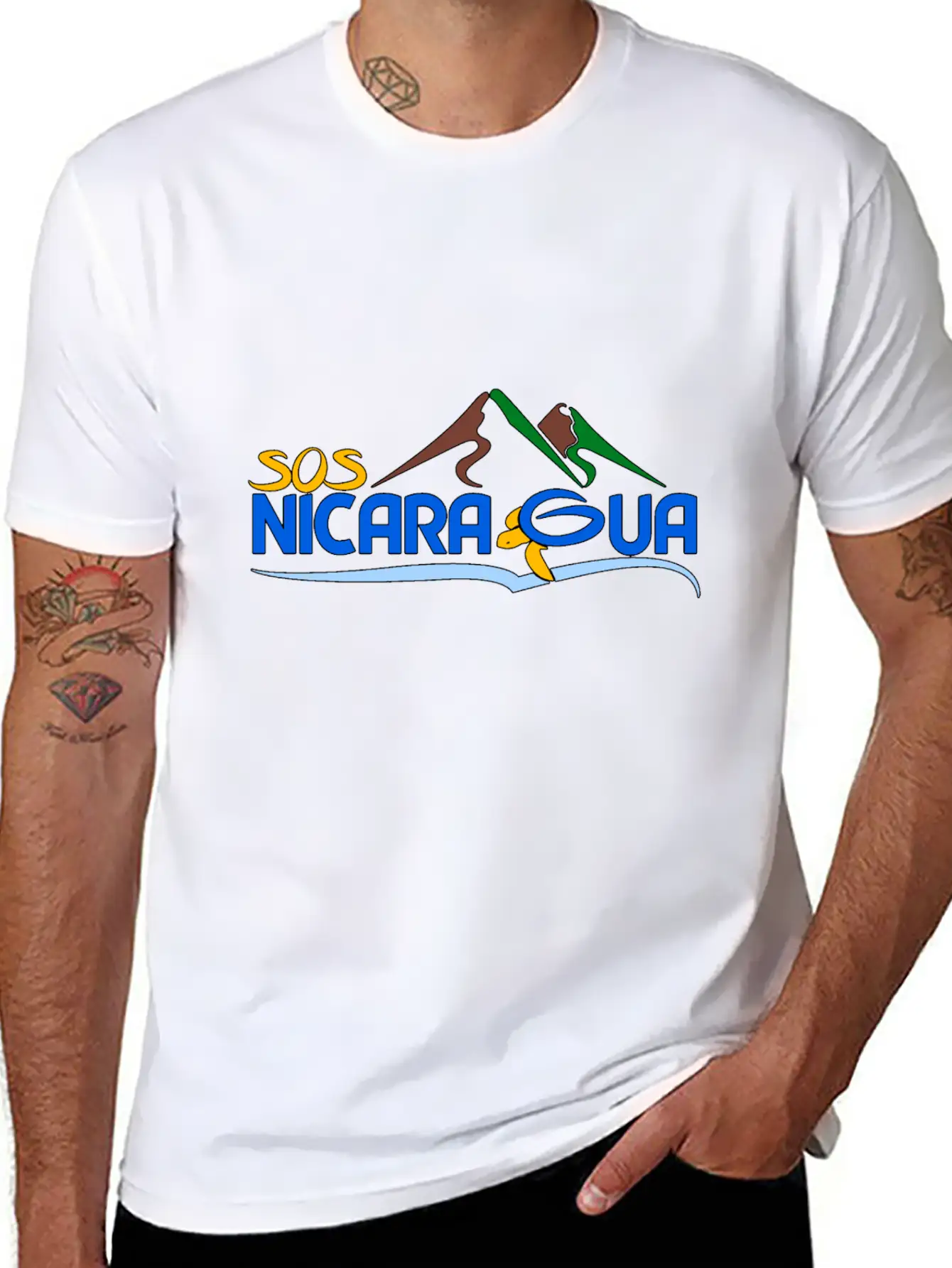 Nicaragua Land Of Lakes And Volcanoes Casual Graphic T-Shirt – Simple And Comfortable Daily Wear