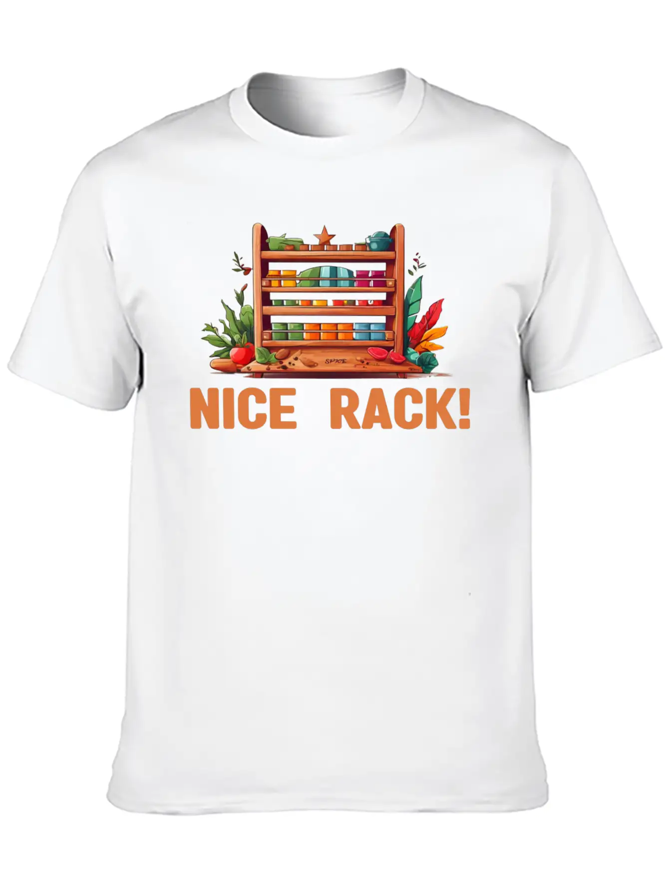 Nice Rack ! Basic Graphic T-Shirt – Daily Comfort In Soft Cotton