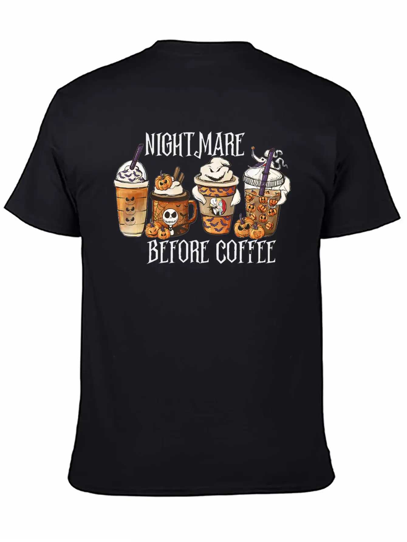 Nightmare Before Coffee Funny Halloween Unisex Casual T-Shirt – Clean Design For Daily Comfort