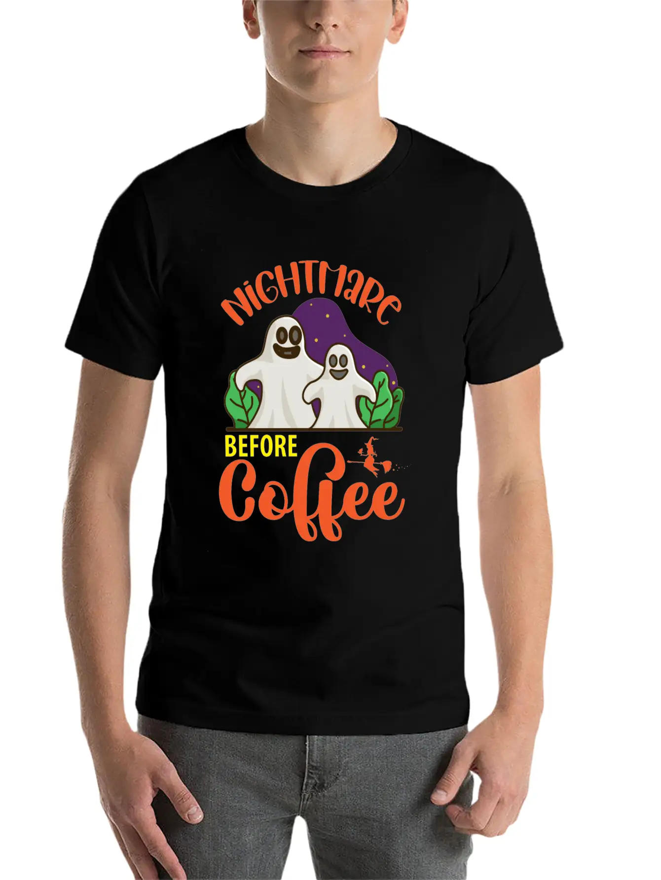 Nightmare Before Coffee Stylish Everyday T-Shirt – Unisex Basic Cotton Tee