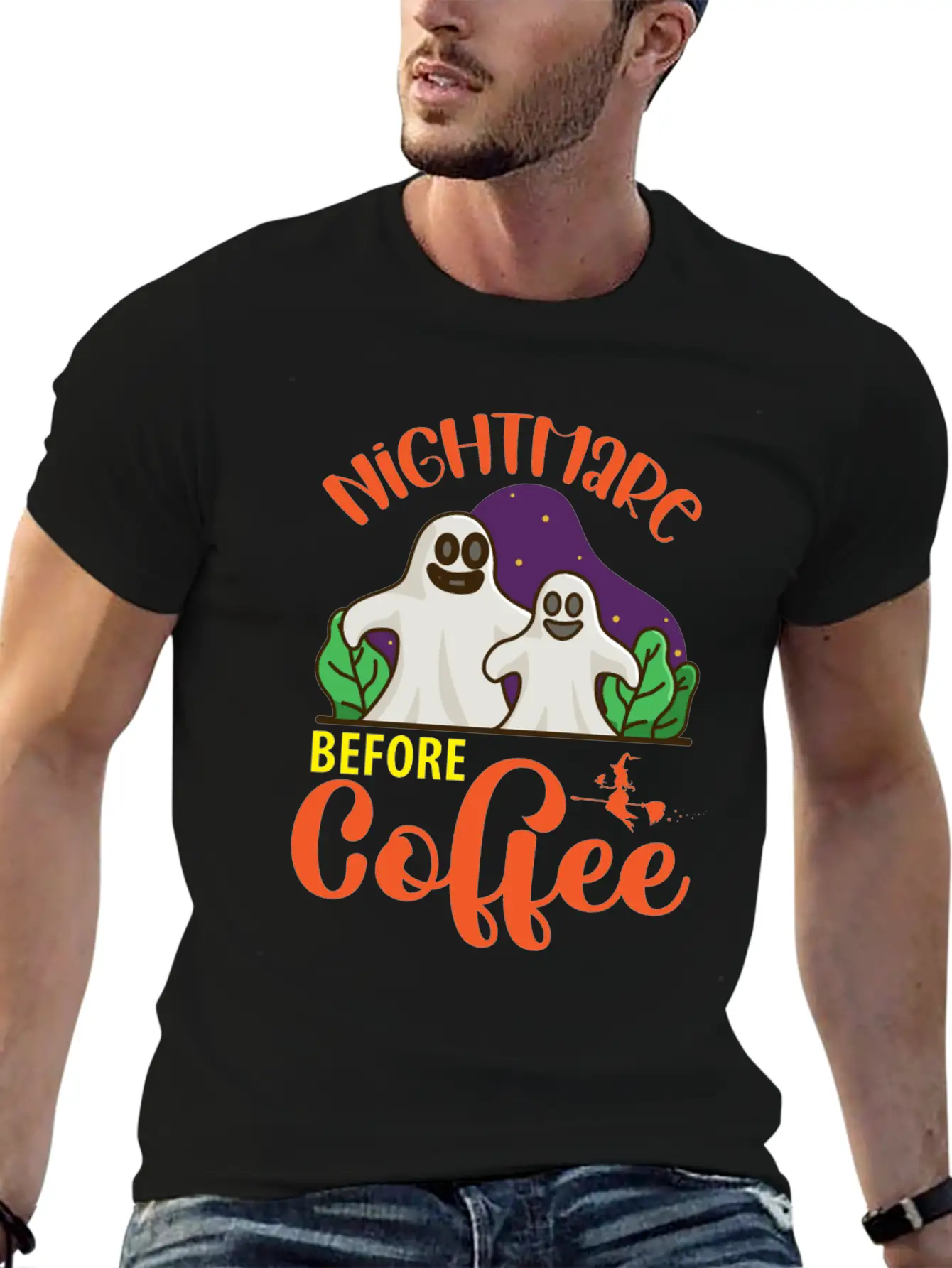 Nightmare Before Coffee Stylish Everyday T-Shirt – Unisex Basic Cotton Tee