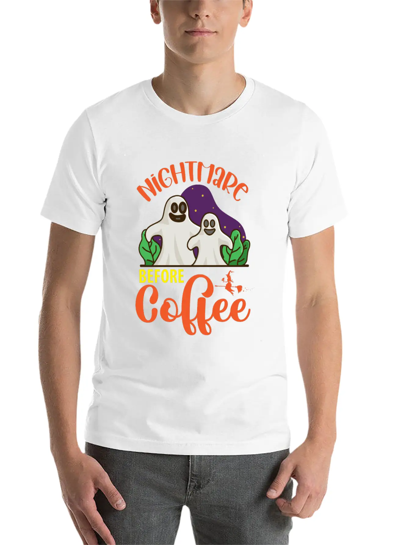 Nightmare Before Coffee Stylish Everyday T-Shirt – Unisex Basic Cotton Tee