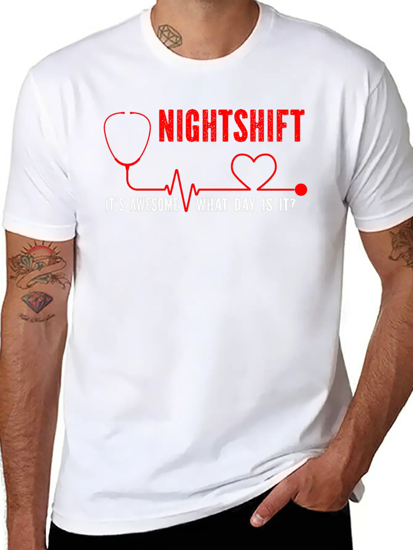 Nightshift It’s Awesome Basic Graphic T-Shirt – Daily Comfort In Soft Cotton