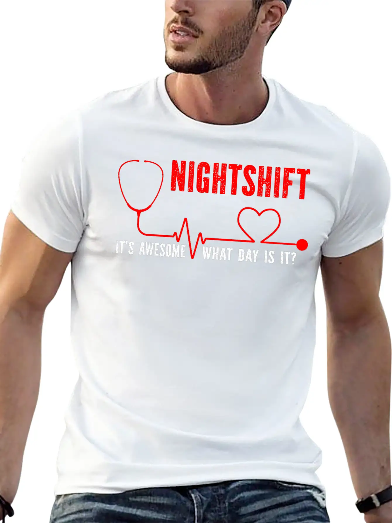 Nightshift It’s Awesome Basic Graphic T-Shirt – Daily Comfort In Soft Cotton