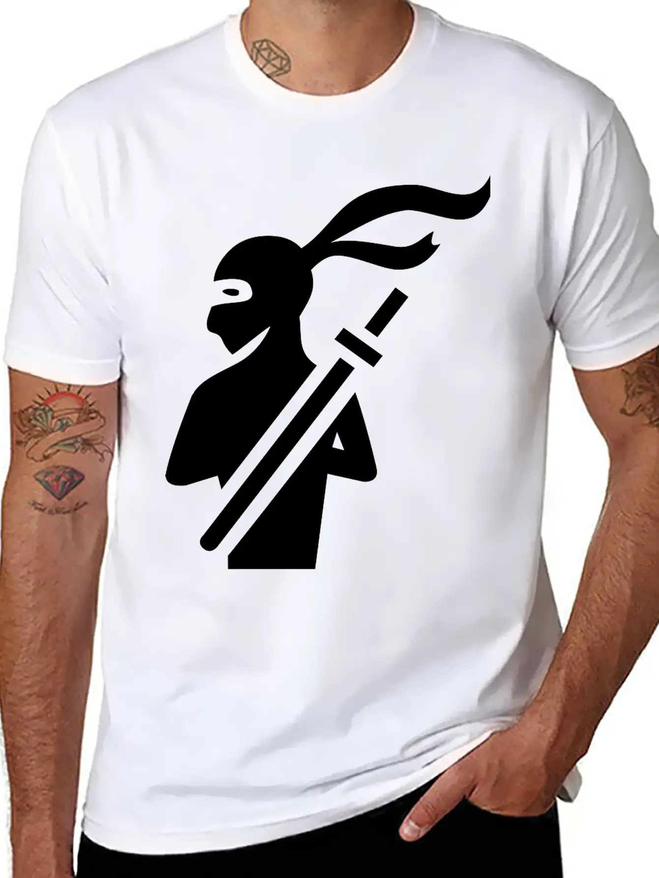 Ninja Back Stylish Everyday T-Shirt – Unisex Basic Cotton Tee