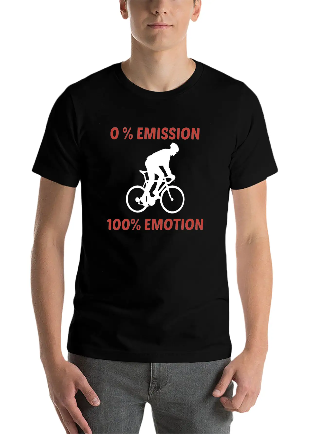 No Emission100% Emotions Cyclists Basic Graphic T-Shirt – Daily Comfort In Soft Cotton