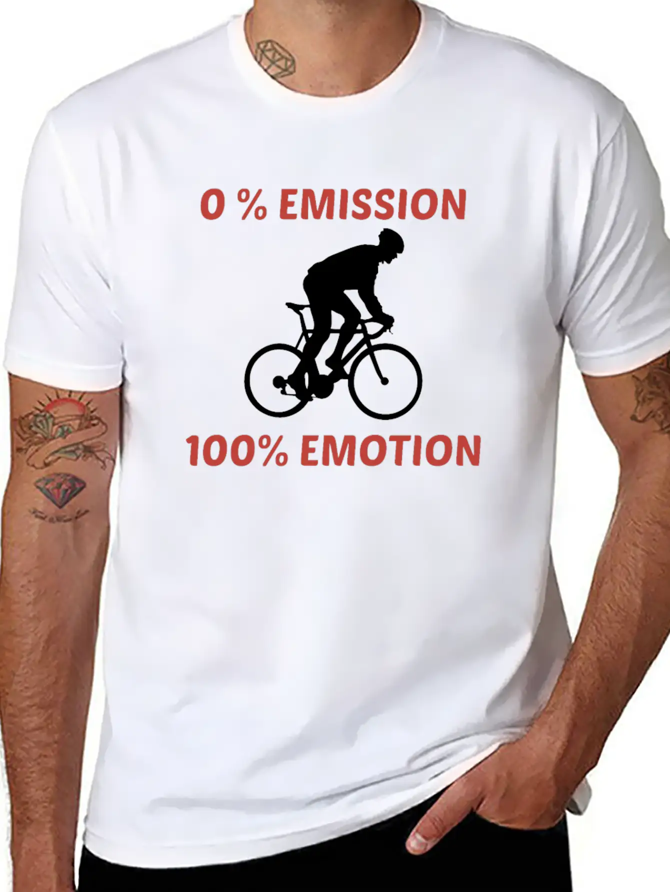 No Emission100% Emotions Cyclists Basic Graphic T-Shirt – Daily Comfort In Soft Cotton