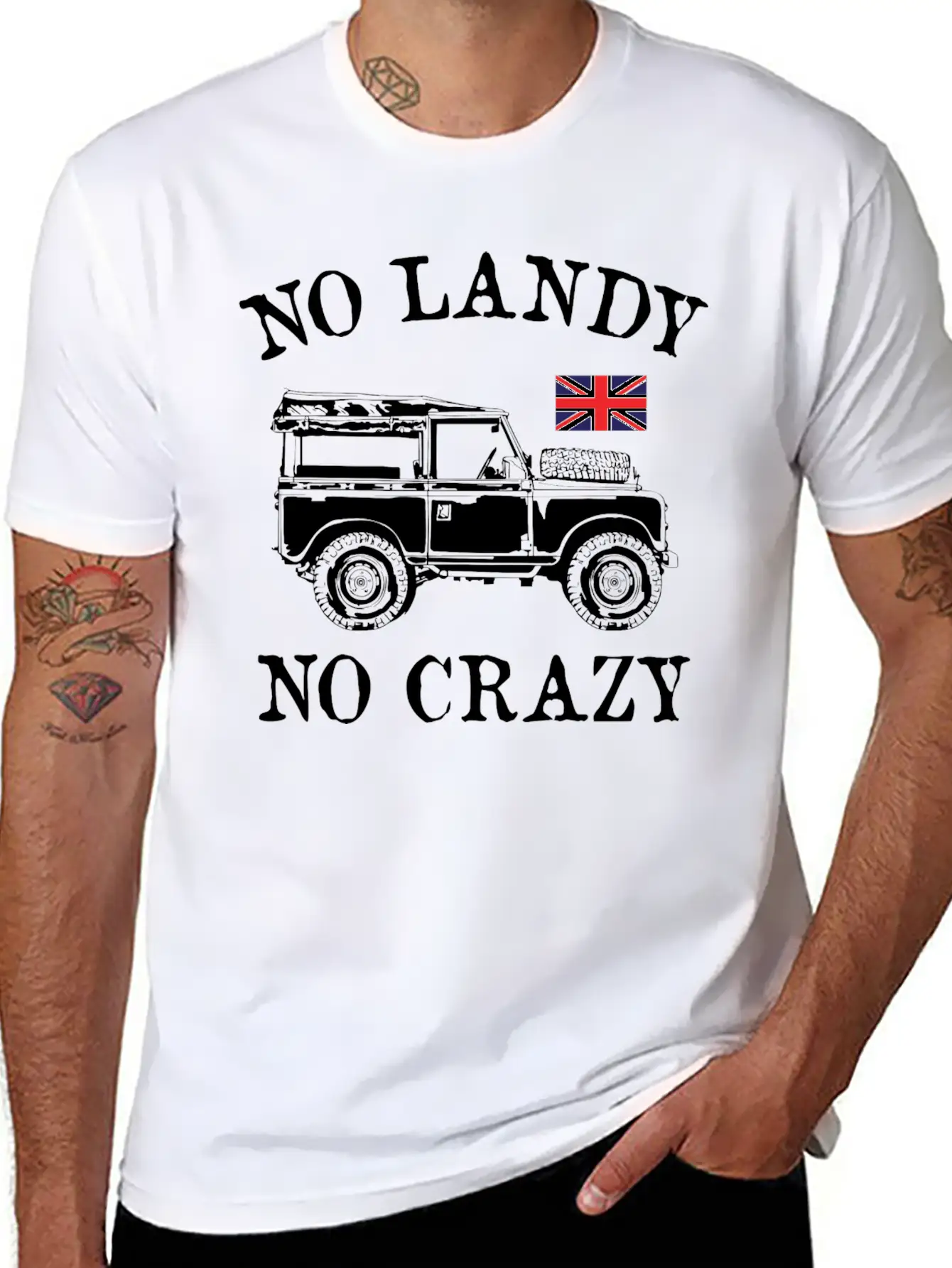 No Landy No Crazy Stylish Everyday T-Shirt – Unisex Basic Cotton Tee