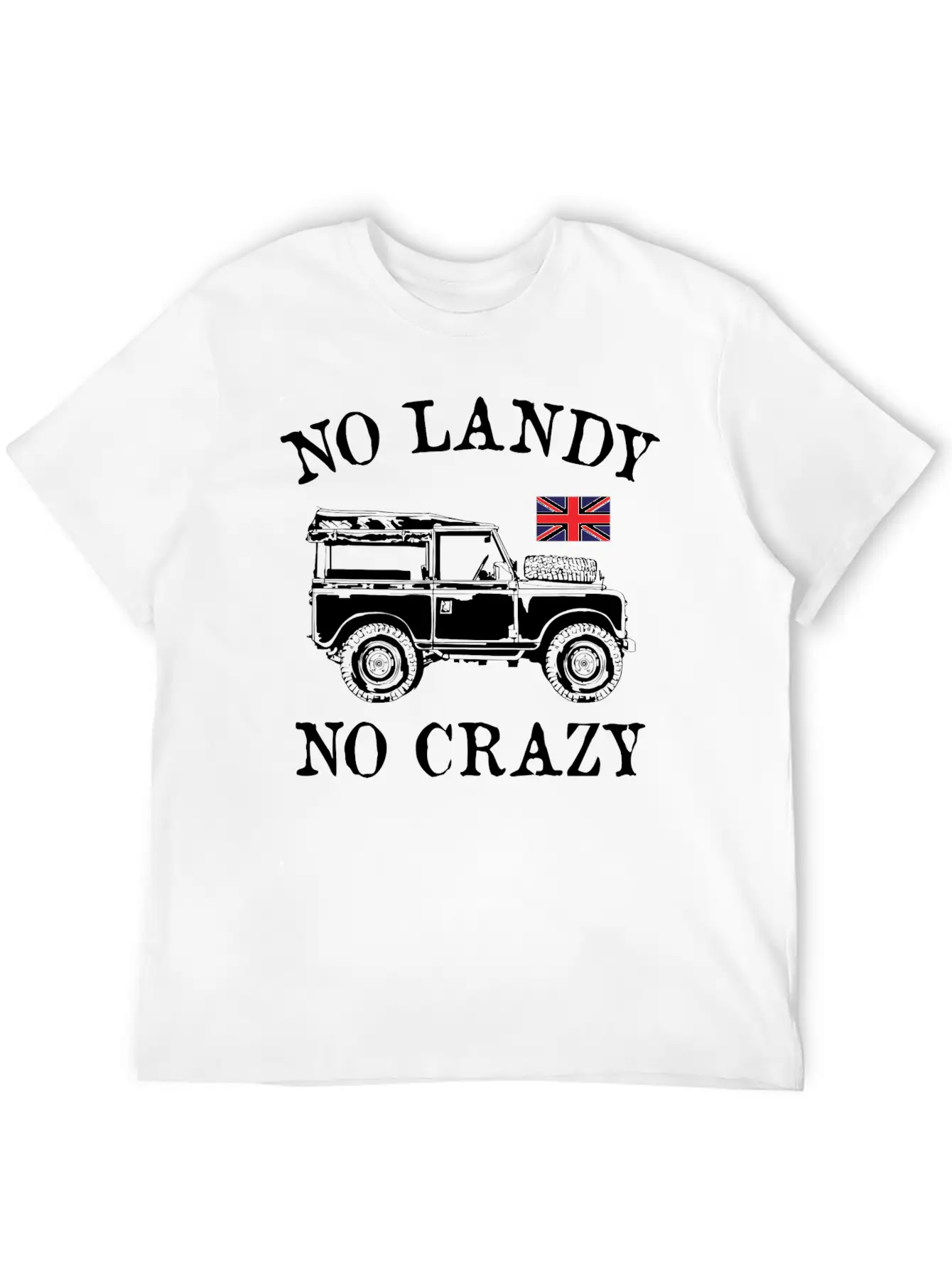 No Landy No Crazy Stylish Everyday T-Shirt – Unisex Basic Cotton Tee