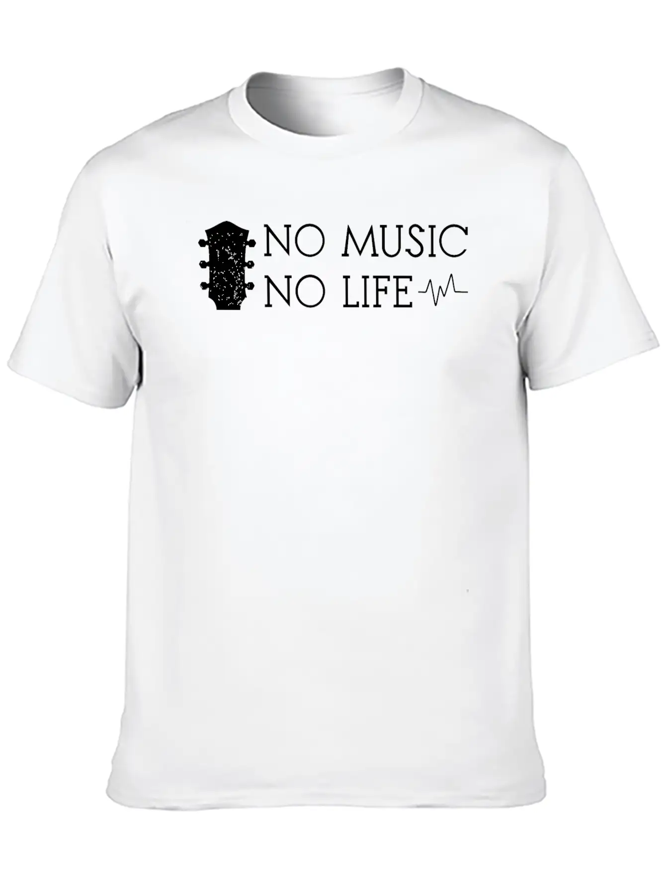 No Music No Life Unisex Cotton Tee – Relaxed Fit For Any Occasion