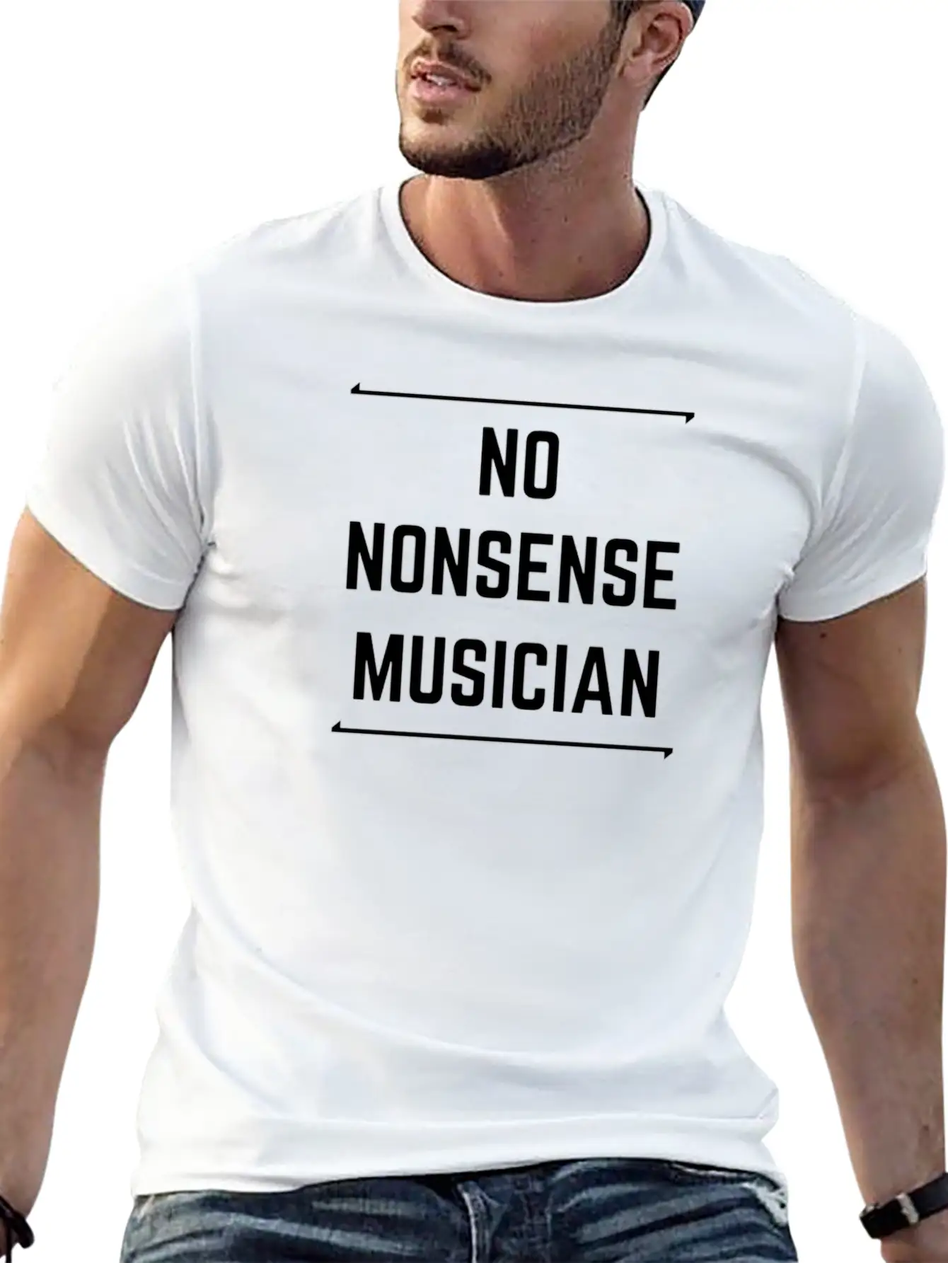 No Nonsense Musician Basic Graphic T-Shirt – Daily Comfort In Soft Cotton