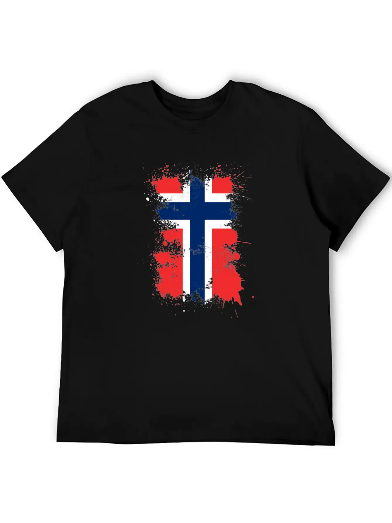 Norway Flag Art Stylish Everyday T-Shirt – Unisex Basic Cotton Tee