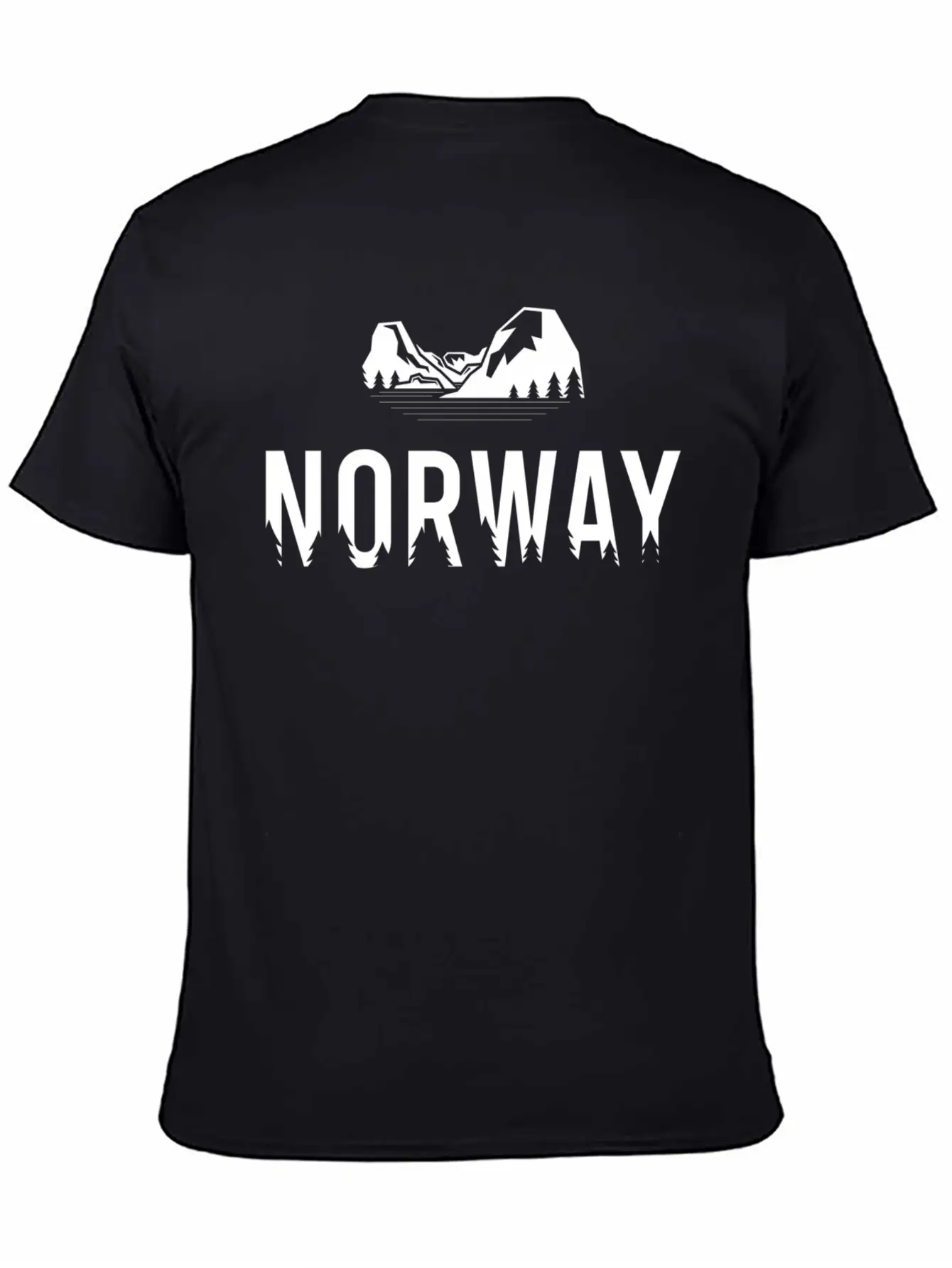 Norwegian Forest And Moains - Exploring Norway Basic Graphic T-Shirt – Daily Comfort In Soft Cotton