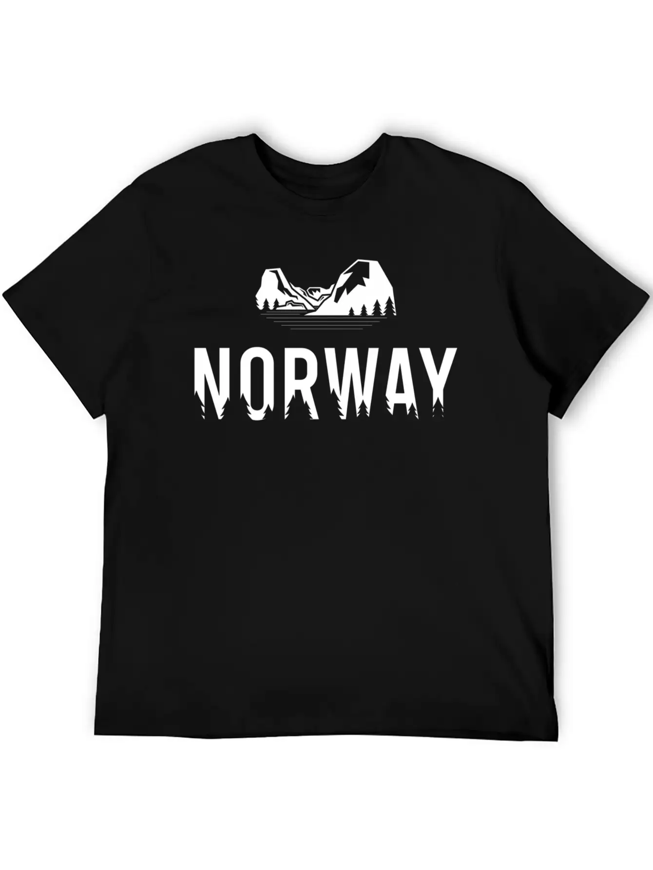 Norwegian Forest And Moains - Exploring Norway Basic Graphic T-Shirt – Daily Comfort In Soft Cotton