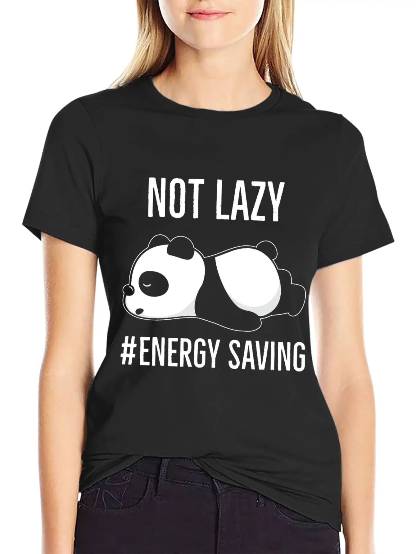 Not Lazy #Energy Saving Stylish Everyday T-Shirt – Unisex Basic Cotton Tee