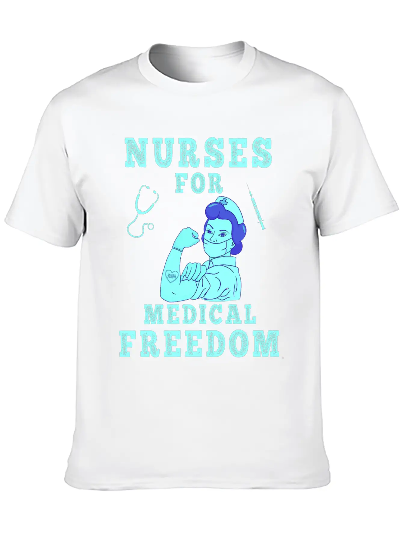 Nurse Nursing Cool Hospital Gift Classic Crew Neck Graphic Tee – Everyday Minimal Look