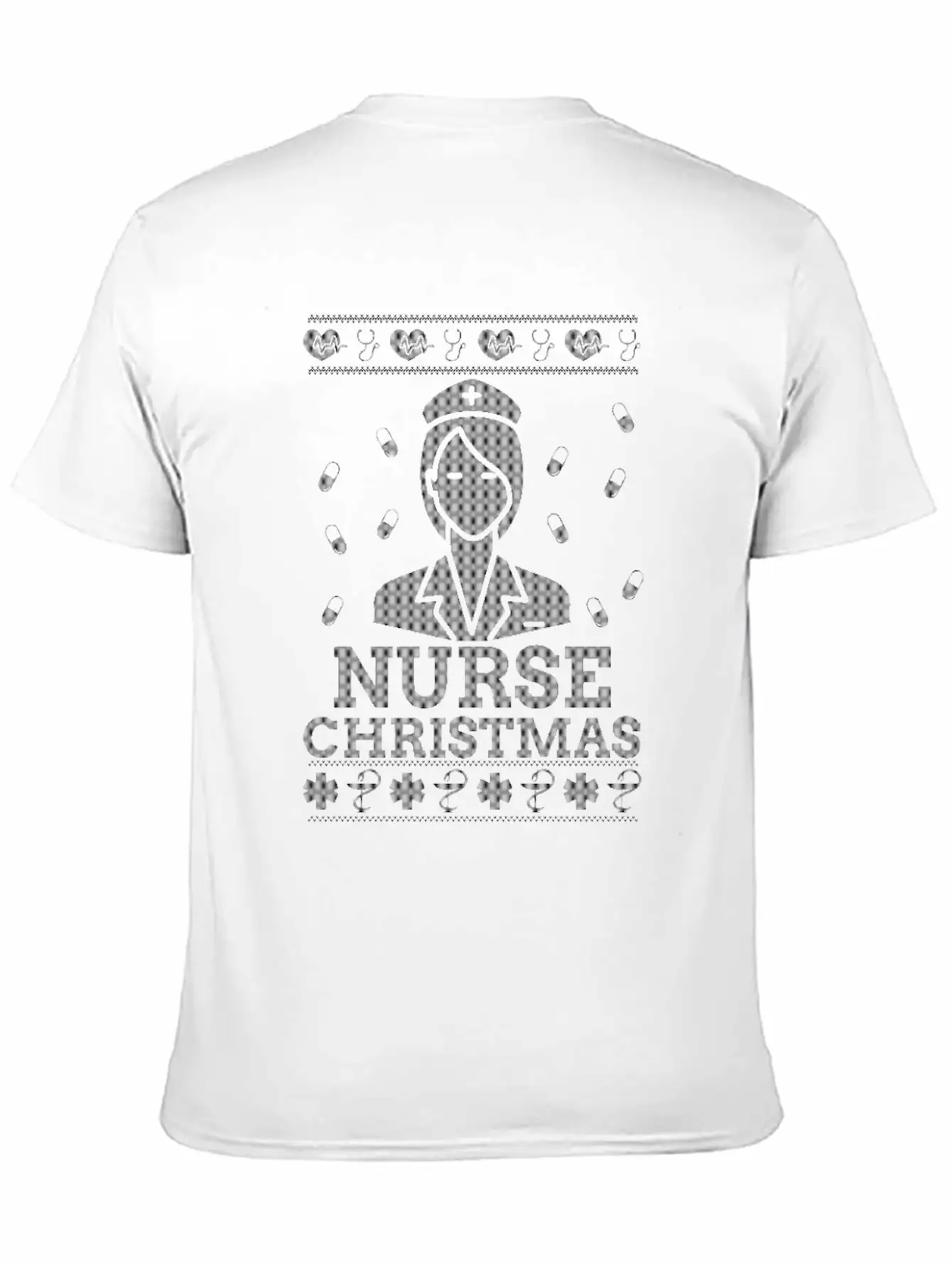 Nurse Ugly Christmas Xmas Nurses Gifts Nursing Basic Graphic T-Shirt – Daily Comfort In Soft Cotton
