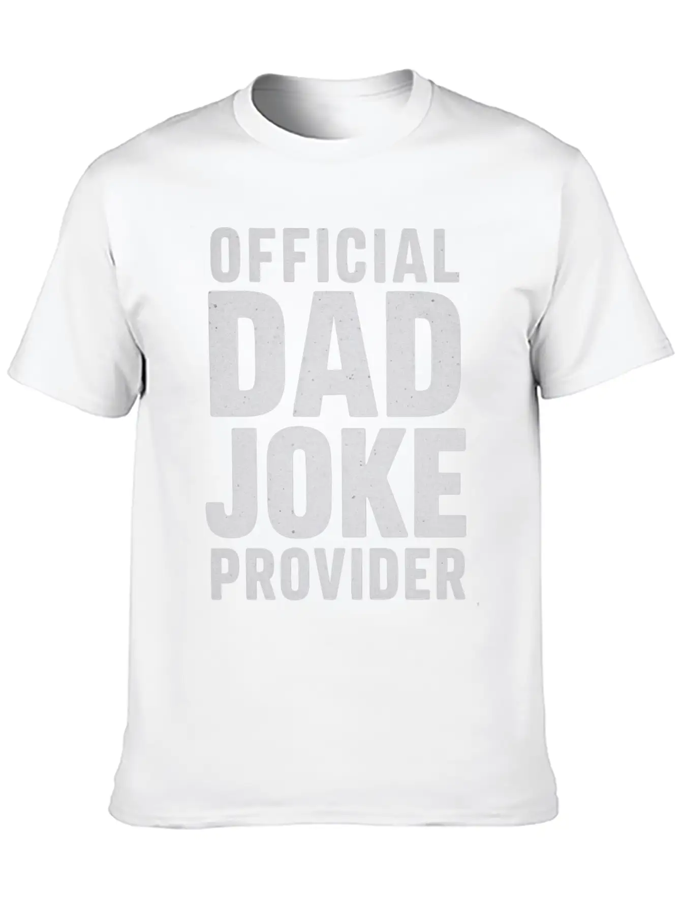 Official Dad Joke Provider Classic Crew Neck Graphic Tee – Everyday Minimal Look