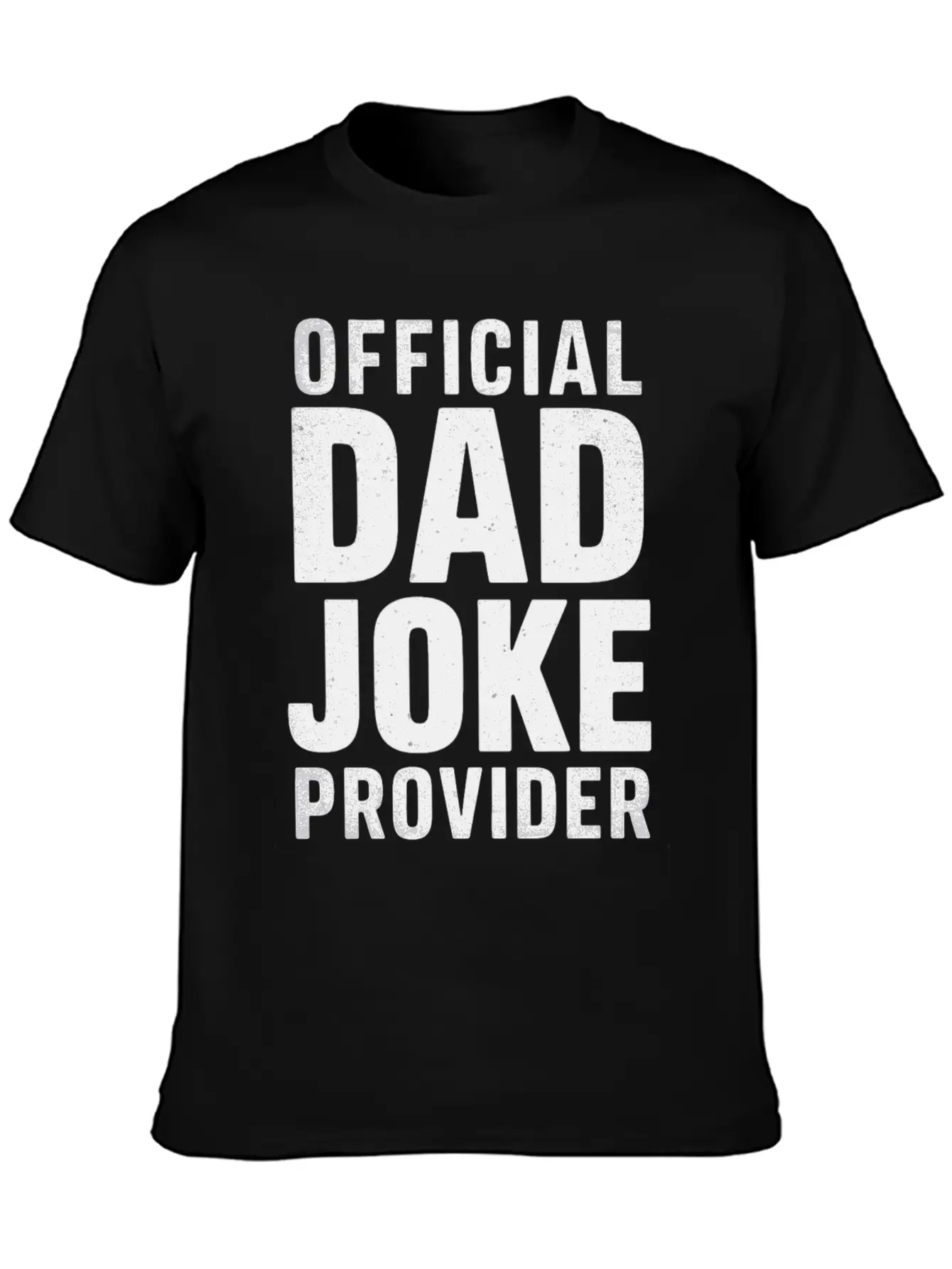 Official Dad Joke Provider Classic Crew Neck Graphic Tee – Everyday Minimal Look