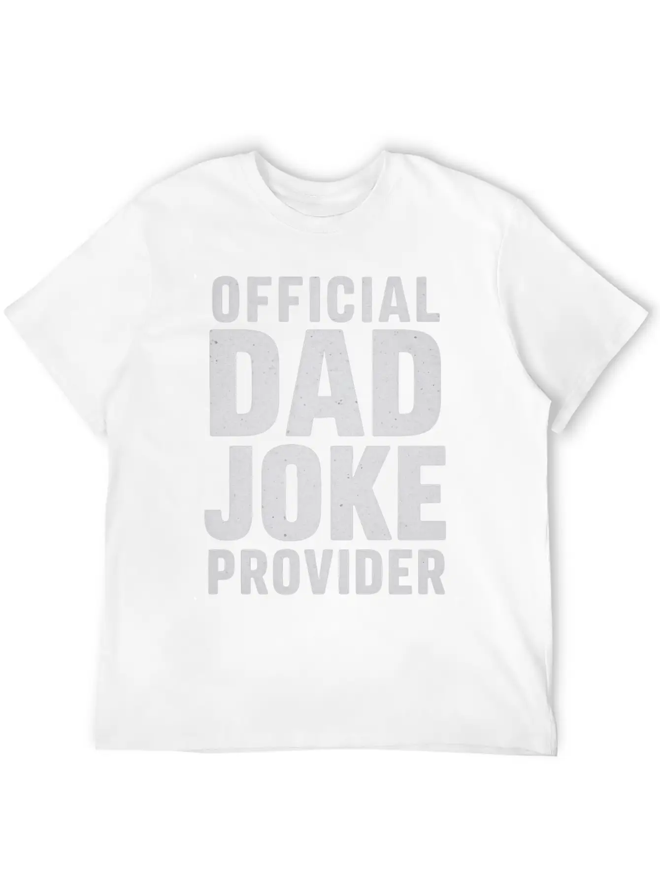 Official Dad Joke Provider Classic Crew Neck Graphic Tee – Everyday Minimal Look