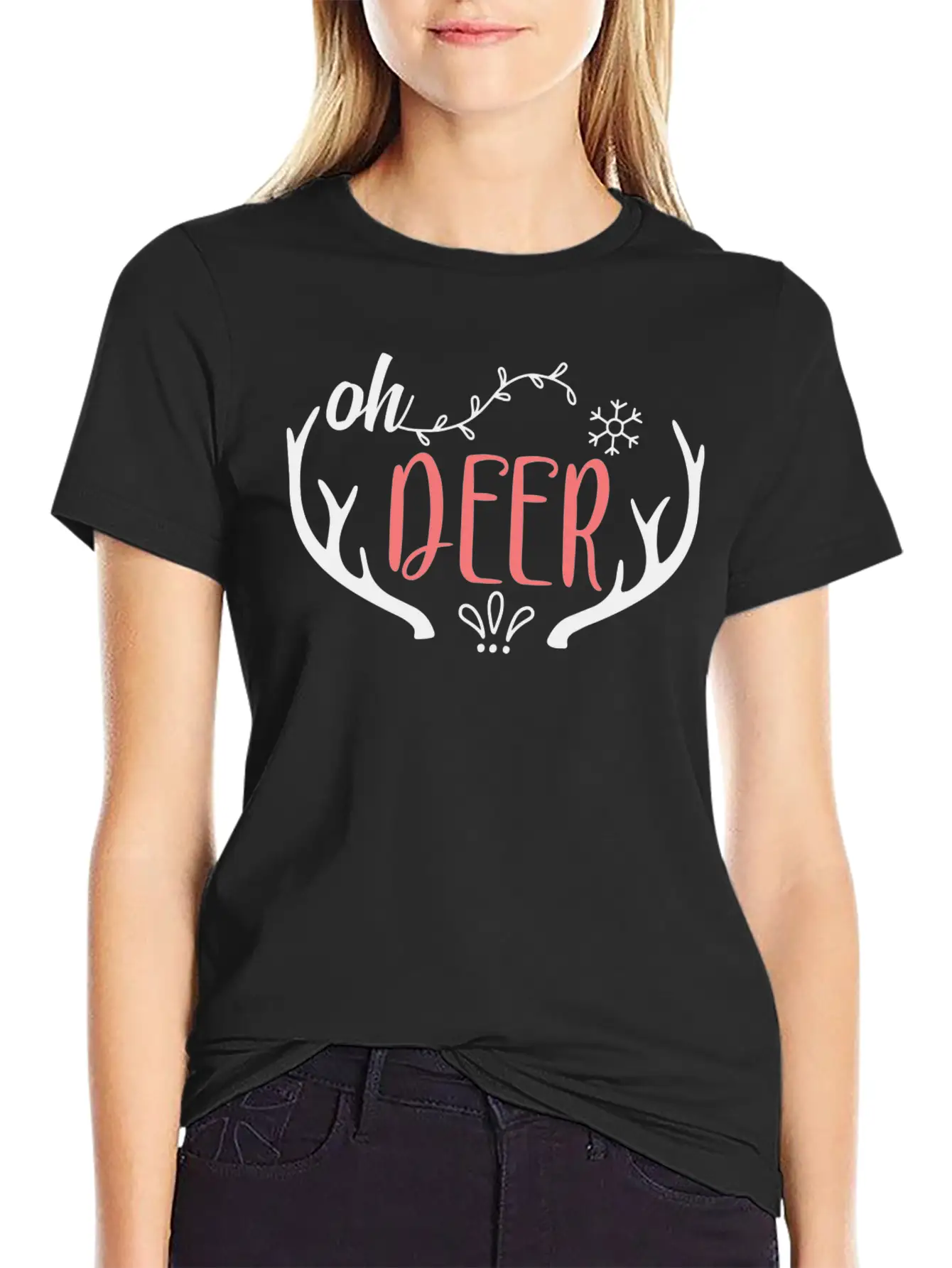 Oh Deer Stylish Everyday T-Shirt – Unisex Basic Cotton Tee
