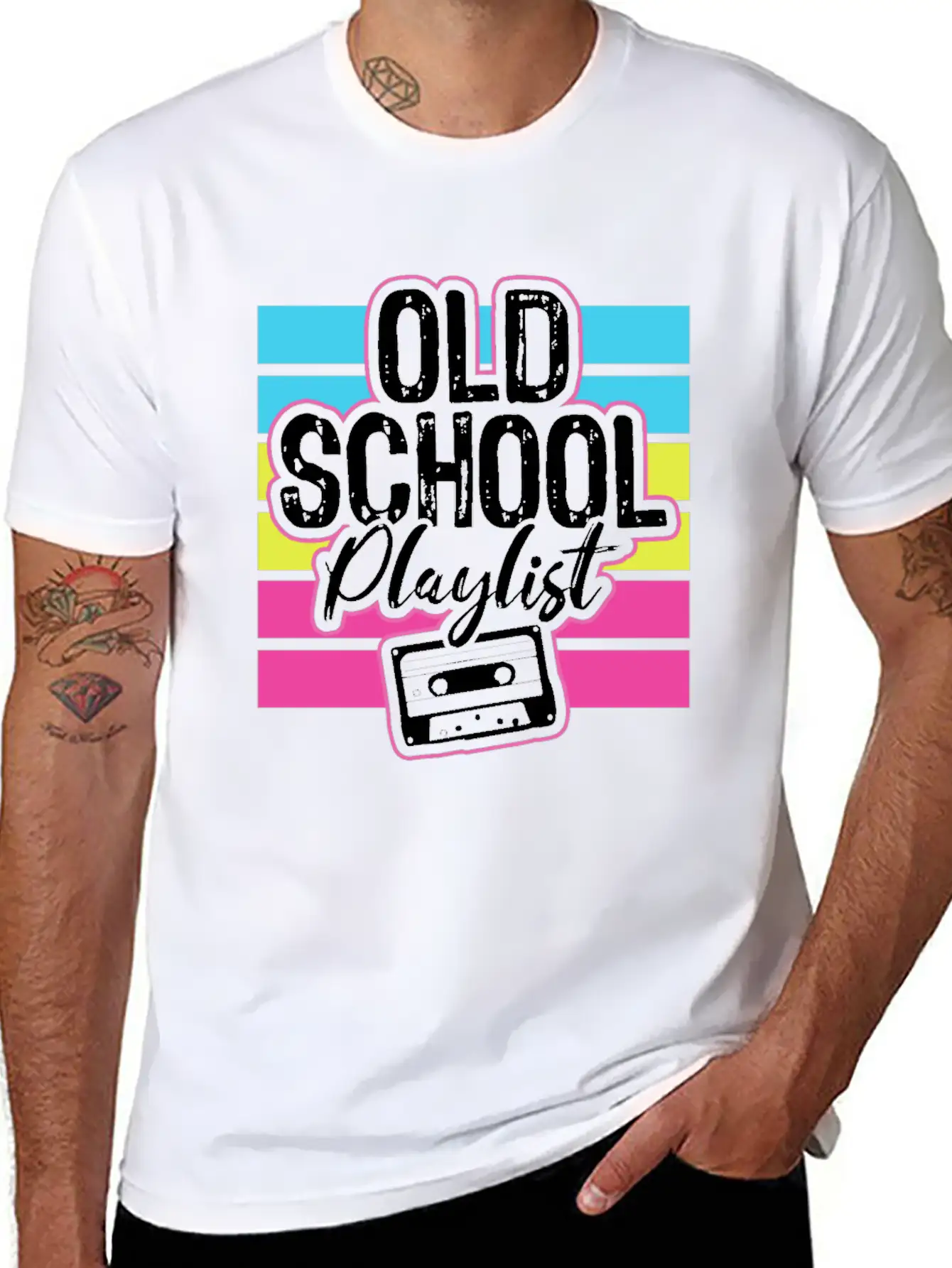 Old Song Playlist Stylish Everyday T-Shirt – Unisex Basic Cotton Tee