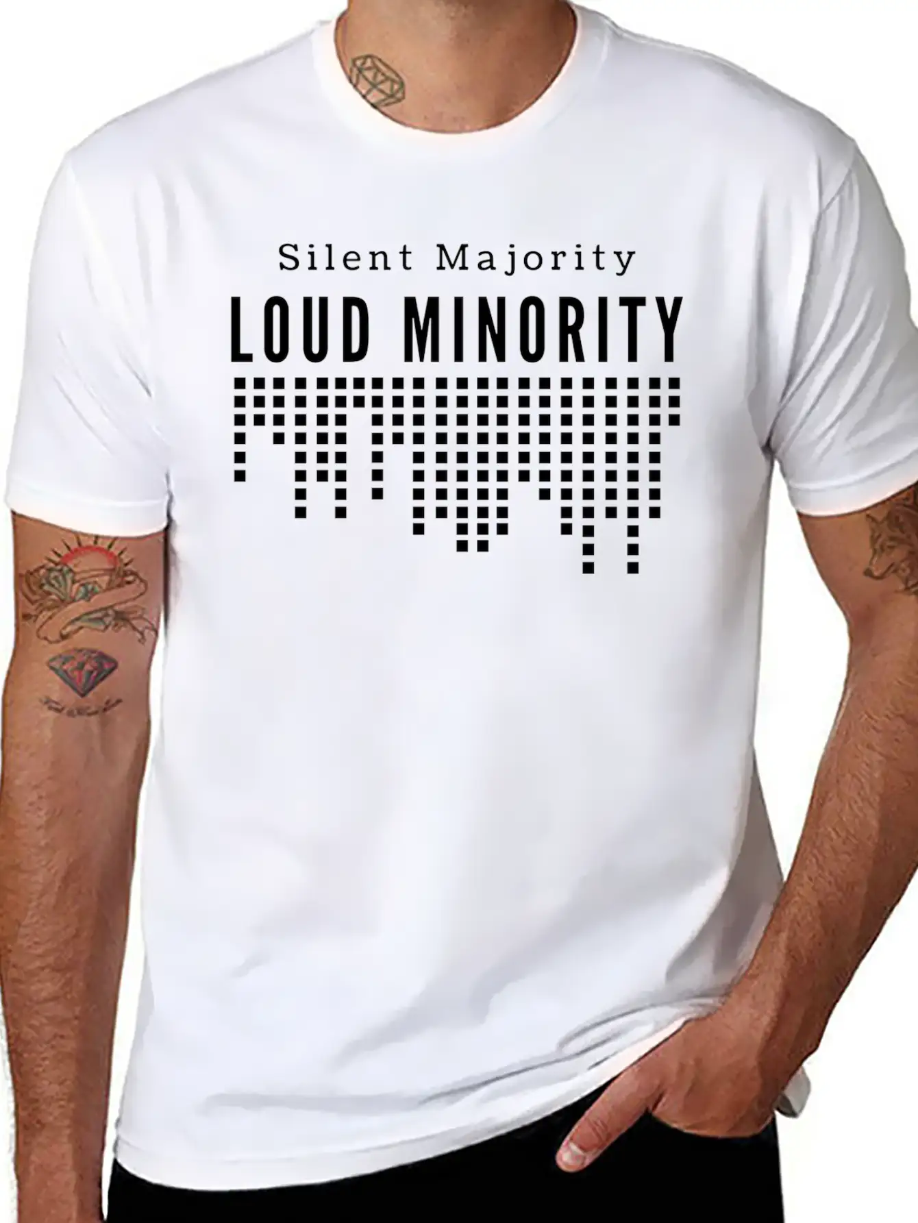 Oligarchy Silent Majority Loud Minority Stylish Everyday T-Shirt – Unisex Basic Cotton Tee